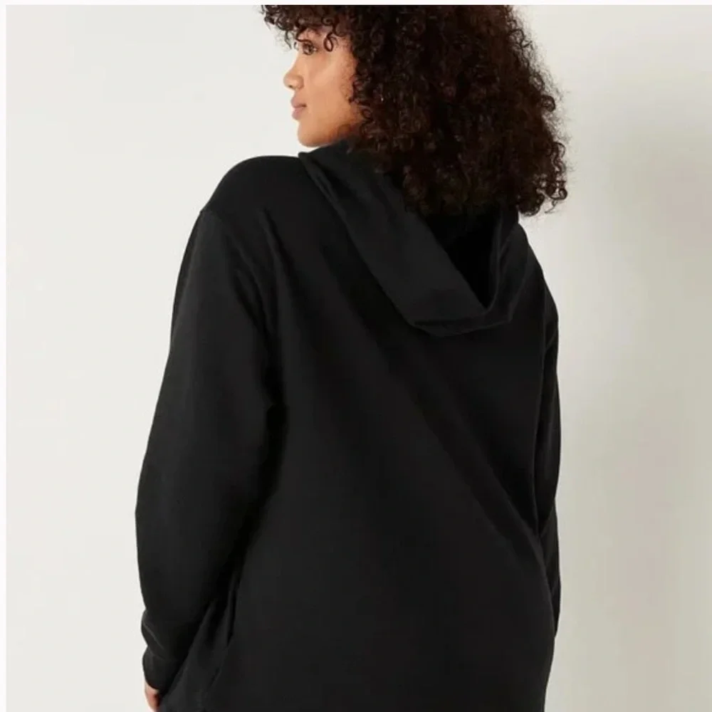 PINK FLEECE CAMPUS HOODIE 🆕 - Picture 3 of 5